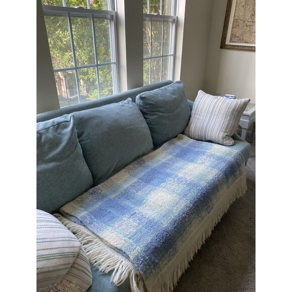 Vintage Avoca Handweavers Wool Hand Woven Blanket 100X60" Plaid Made In Ireland - Picture 1 of 6
